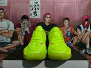 Nike GT Cut 3 Basketball Shoes, Neon Green and Red