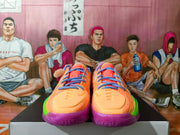 Nike Basketball Sneakers in Orange, Blue, Green and Purple