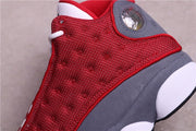 Air Jordan 13 Red Flint Sneakers - Red, Gray and White