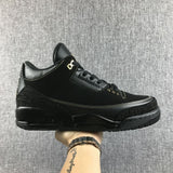 Jordan Air Jordan 3 BHM Black and Metallic Gold Sneakers
