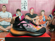 Under Armour Curry Basketball Sneakers Black Pink Orange