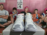Nike Zoom Basketball Sneakers White and Gold