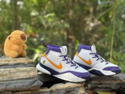 Nike Kobe 1 Kids' Basketball Shoes White Purple Orange