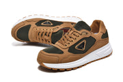 Prada Brown and Black Low-Top Sneakers