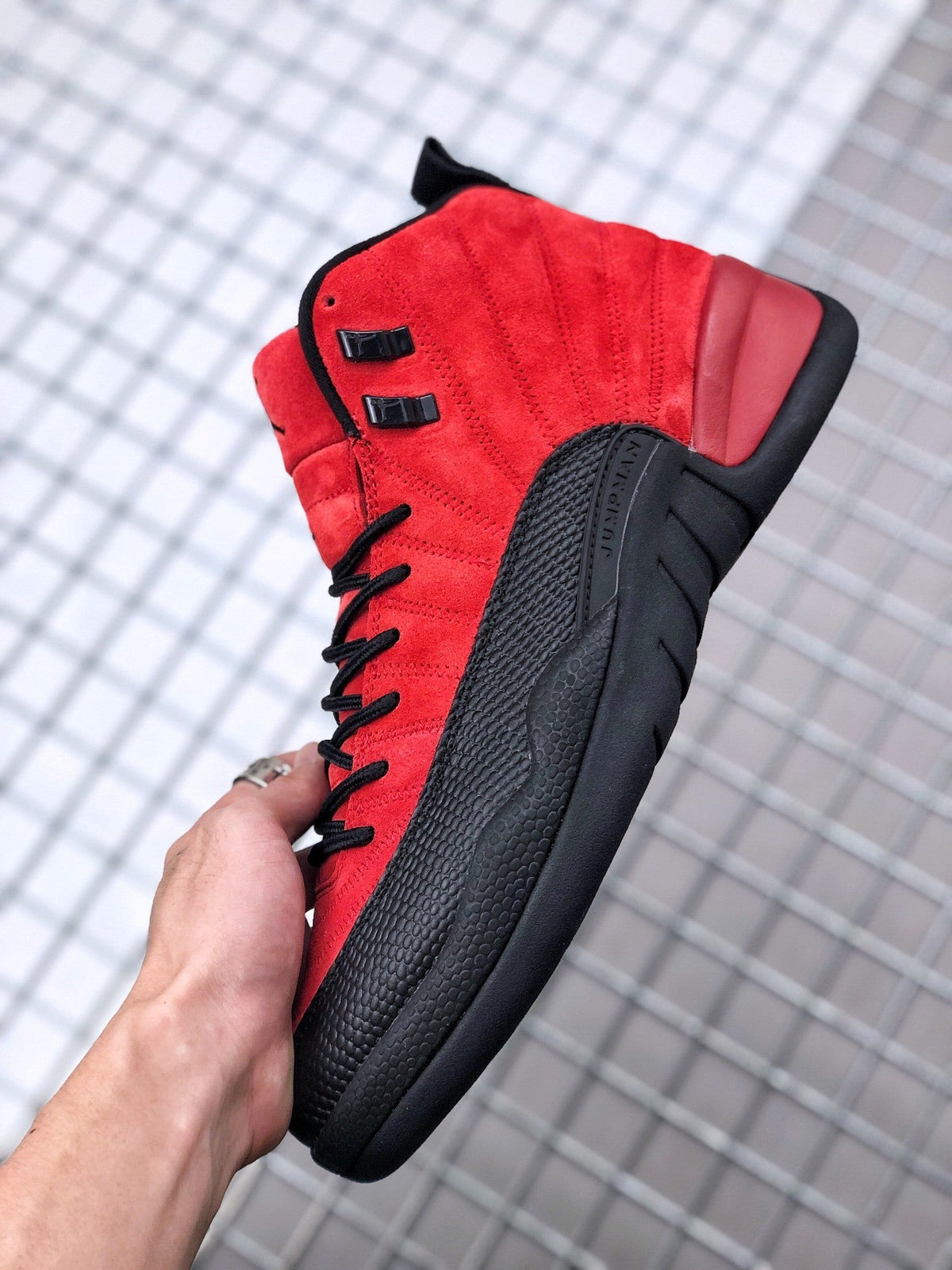 Jordan Air Jordan 12 Reverse Flu Game Red Black Sneakers CT8013-602