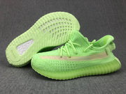 Yeezy 350 V2 Kids Sneakers Glow Green