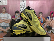 Nike Yellow and Black Basketball Sneakers