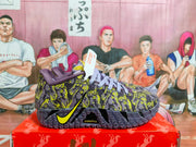 Nike Purple Yellow Graphic Basketball Sneakers