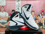 Nike LeBron 8 V/2 Basketball Shoes White Navy Red