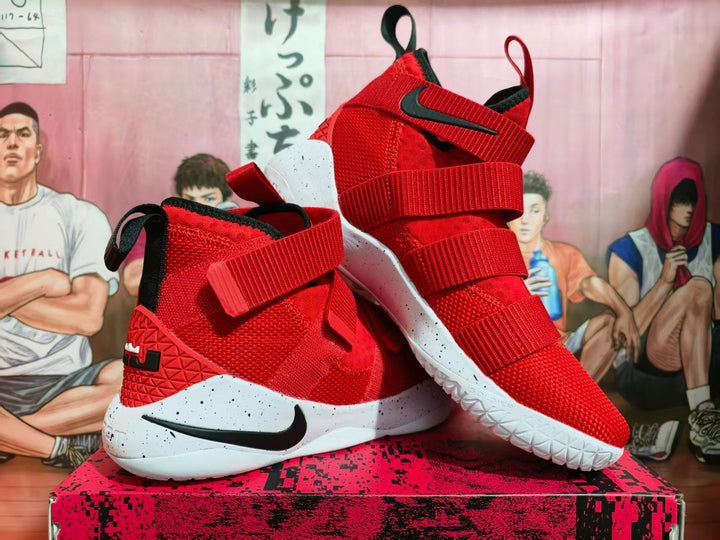 Nike LeBron Soldier 14 Red Black Basketball Shoes