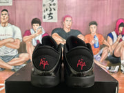 Nike Black Basketball Shoes with Red Accents