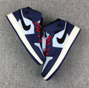 Jordan Air 1 Mid SE GS Sneakers White Black Purple