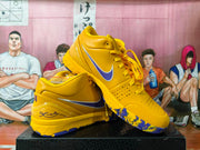 Nike Purple-Gold Basketball Sneakers