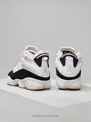 Jordan White Black Pink High-Top Sneakers