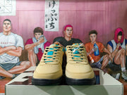 Nike SB Blazer Low Sneakers in Beige and Turquoise