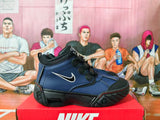 Nike Air Destrukt High-Top Sneakers in Black and Blue