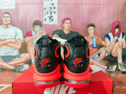 Nike Black/Red High-Top Sneakers with Air Detail