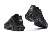 Nike Air Max Plus Black Sneakers with Lime Accents