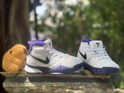Nike Kobe 1 Kids High-Top Sneakers White Purple