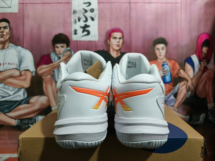 ASICS Sky Elite FF 3 White Orange Volleyball Shoes