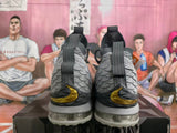 Nike Gray Gold High-Top Basketball Sneakers
