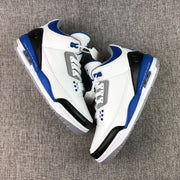 Fragment x Air Jordan 3 Sneakers White Blue Black CT8532-040