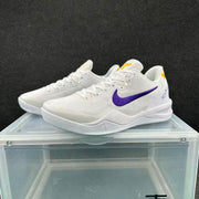 Nike Basketball Sneakers White Purple Yellow