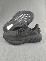 Yeezy 350 V2 Black Knit Sneakers