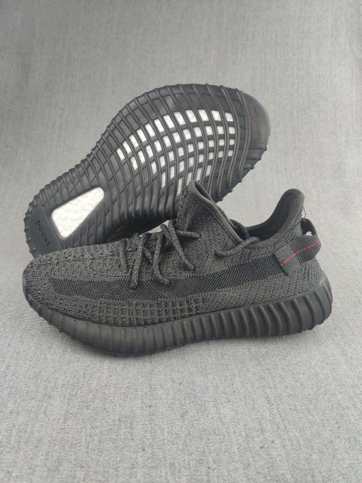 Yeezy 350 V2 Black Knit Sneakers