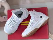 Nike HD2012 Kids Basketball Shoes, White and Gum