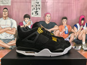 Jordan 4 Sneakers Black Gold