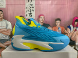 AE1 Low Basketball Shoes in Blue, White and Yellow