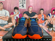 Nike Basketball Sneakers in Navy, Yellow and Orange