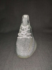 Yeezy 350 V2 Silver Gray Knit Sneakers
