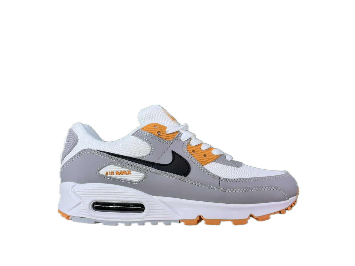 Nike Air Max 90 White Grey Orange Sneakers