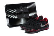 Nike Basketball Shoes Black and Red Low-Top Sneakers