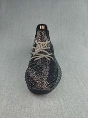 Yeezy 350 V2 Black Reflective-Style Sneakers